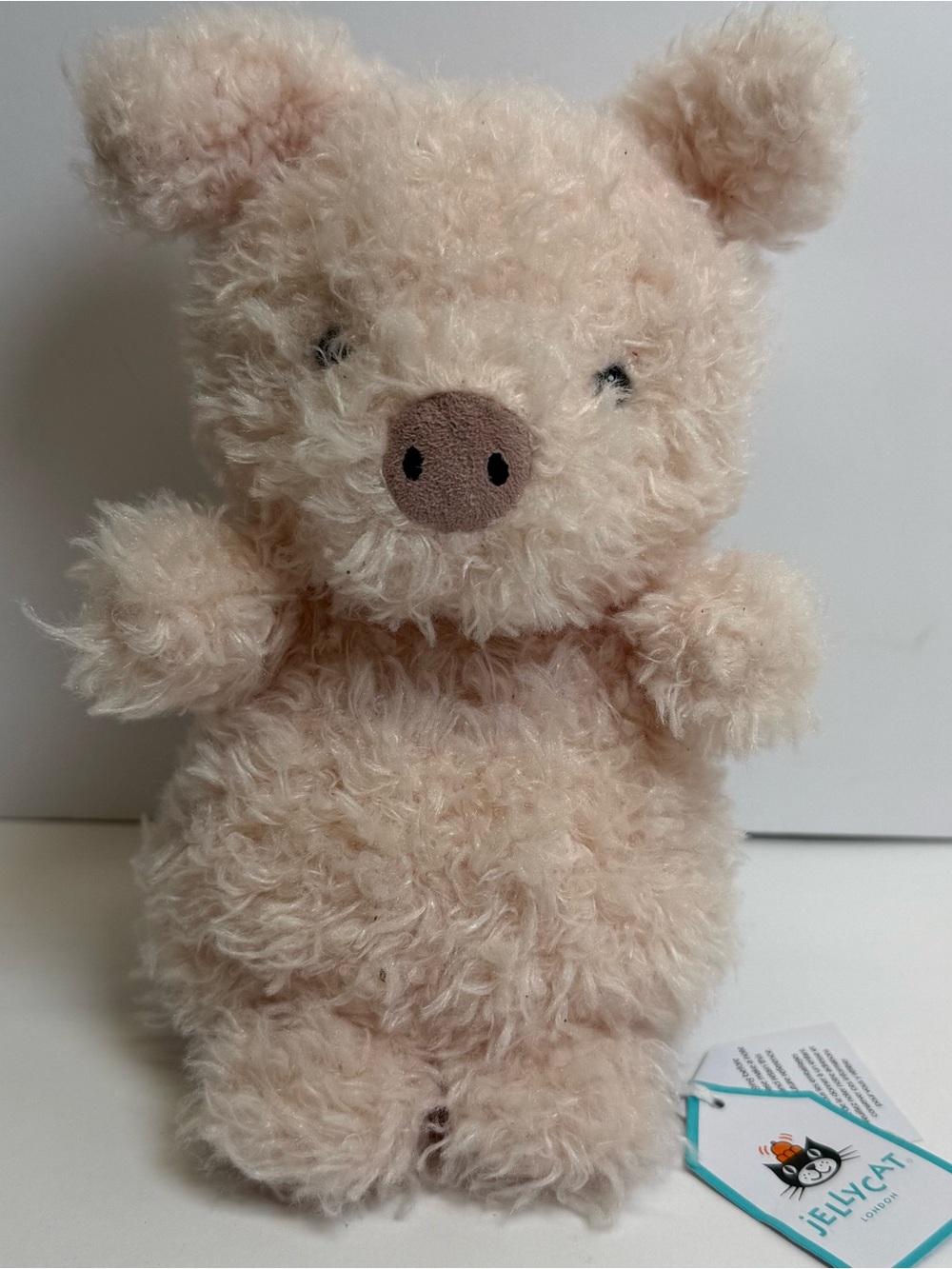 Jellycat Little Pig Plush Pink Farm Stuffed Animal Piglet Fluffy Soft NWT